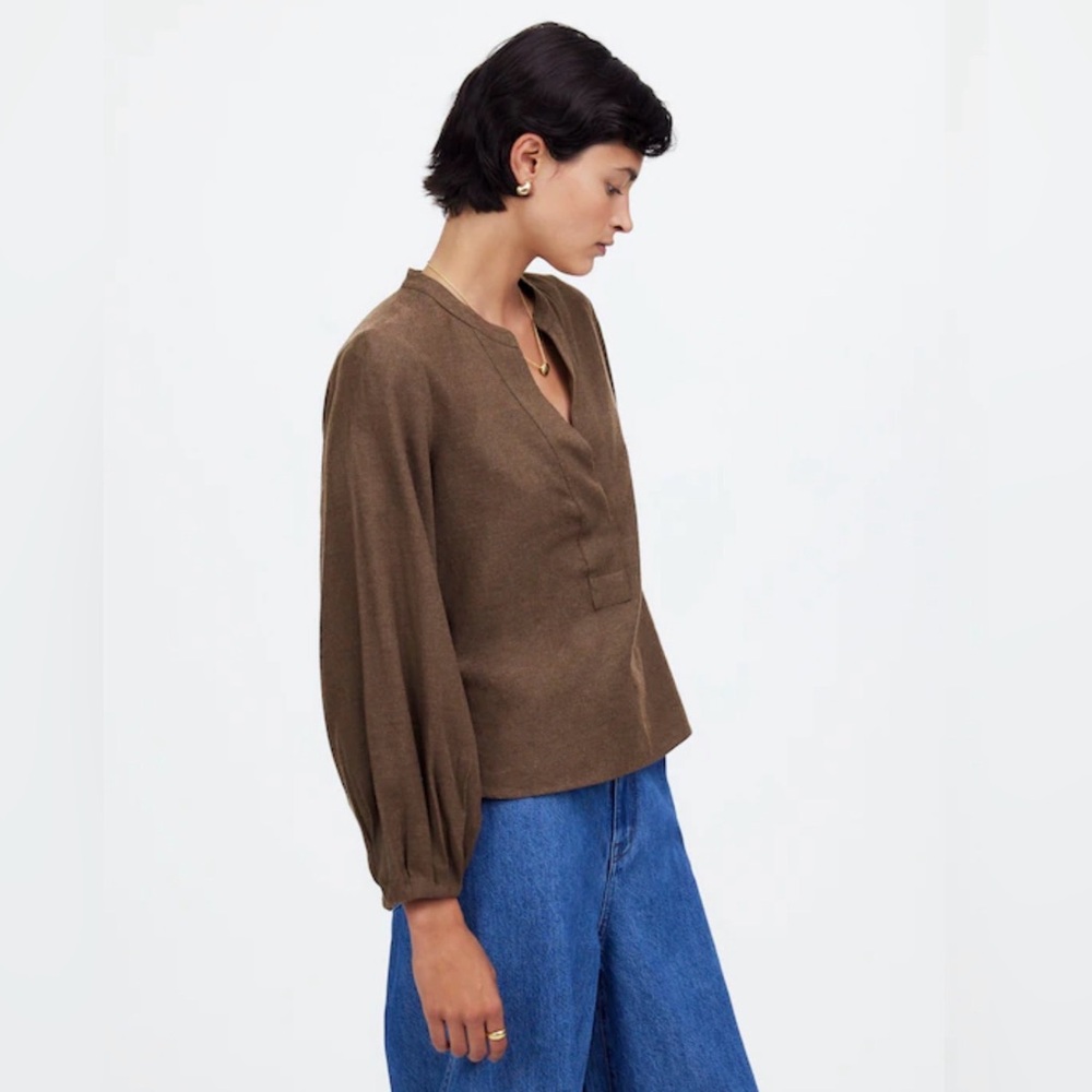 Madewell Dark Brown Blouse